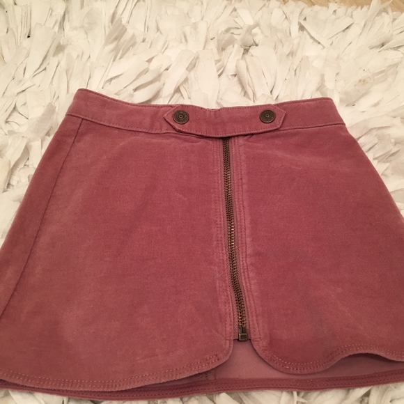ZARA Girls Pink Zipper Skirt-  Size 5 - Picture 4 of 5